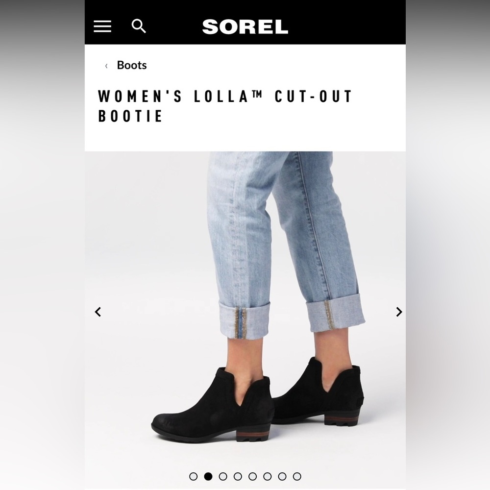 Sorel Women's Lolla Cut-Out Bootie - Black
